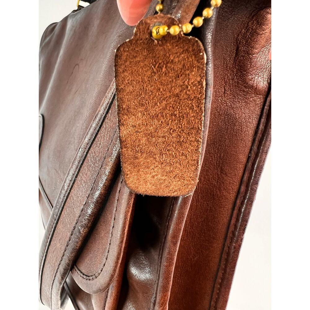 Vintage Coach Metropolitan Brief Bag Brown Leather Messenger Briefcase NYC Rare - Picture 7 of 16
